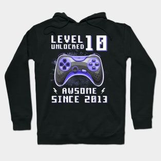 Ten 10yr BDay Son Boy Gamer 10th 10 Year Old Birthday Hoodie